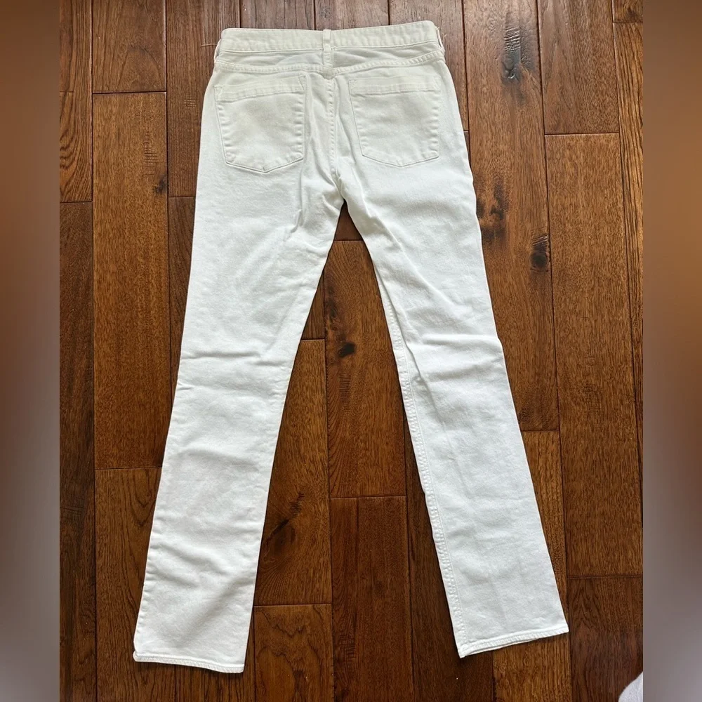 J. Crew White Straight-Leg Jeans Size 28R